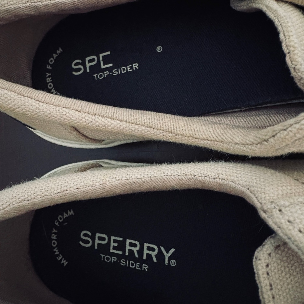 Sperry Tan Canvas Top-Sider Shoes